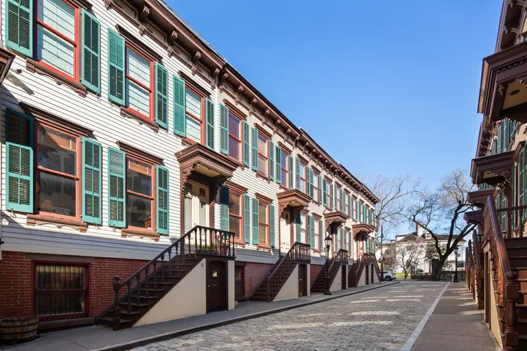On ‘secret’ Sylvan Terrace in Washington Heights, a renovated wood frame townhouse asks $1.8M