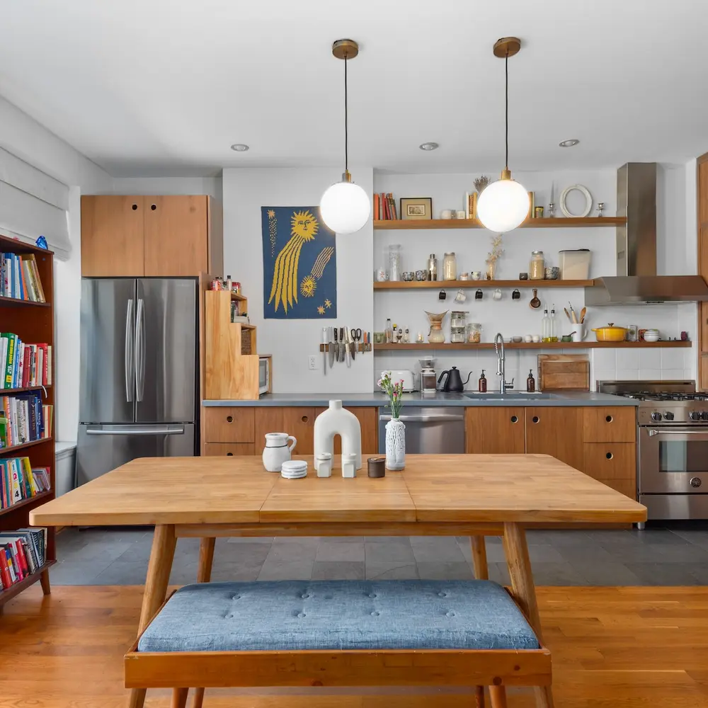 Stylishly renovated $1.6M Ridgewood townhouse has room for living and rental income