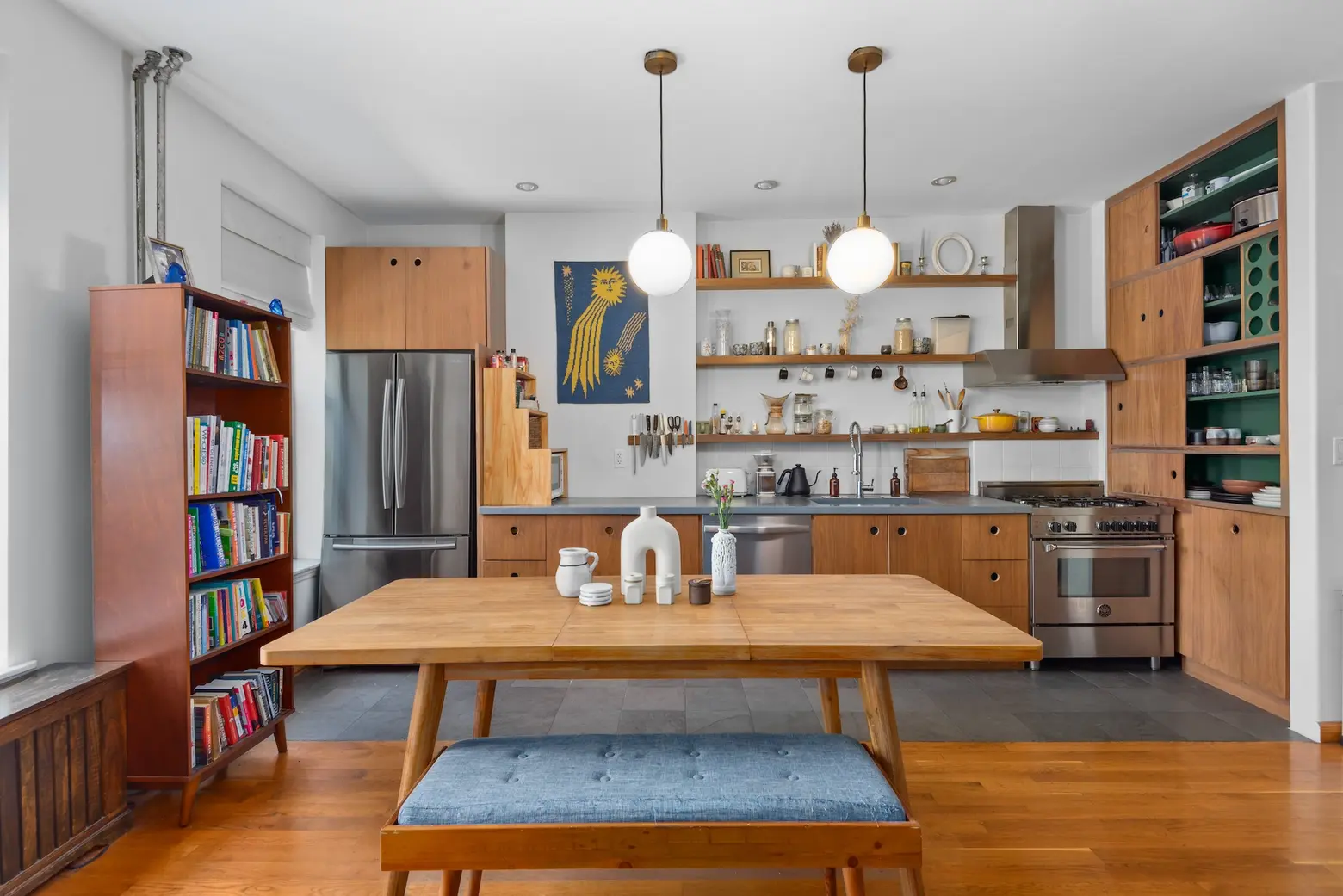 Stylishly renovated $1.6M Ridgewood townhouse has room for living and rental income