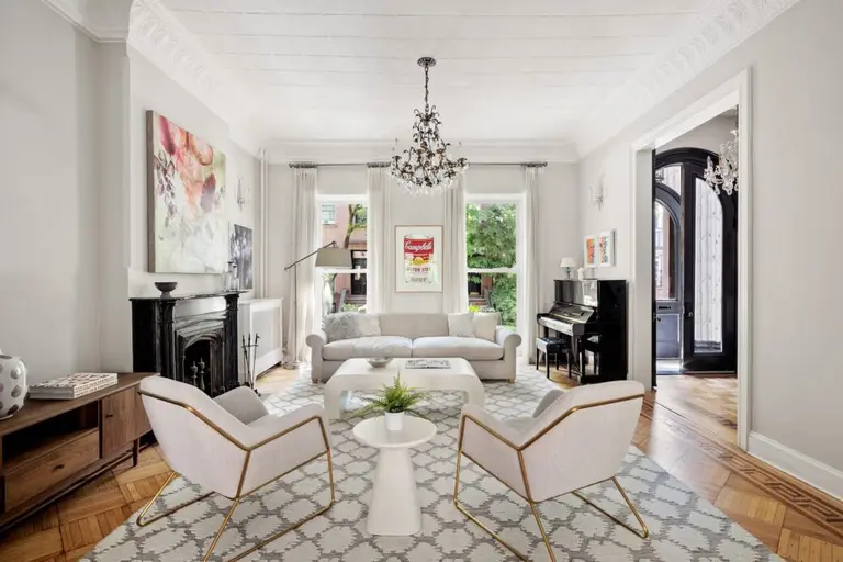 This $8.25M Cobble Hill brownstone is move-in ready, inside and out