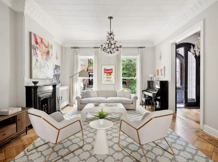 This $8.25M Cobble Hill brownstone is move-in ready, inside and out