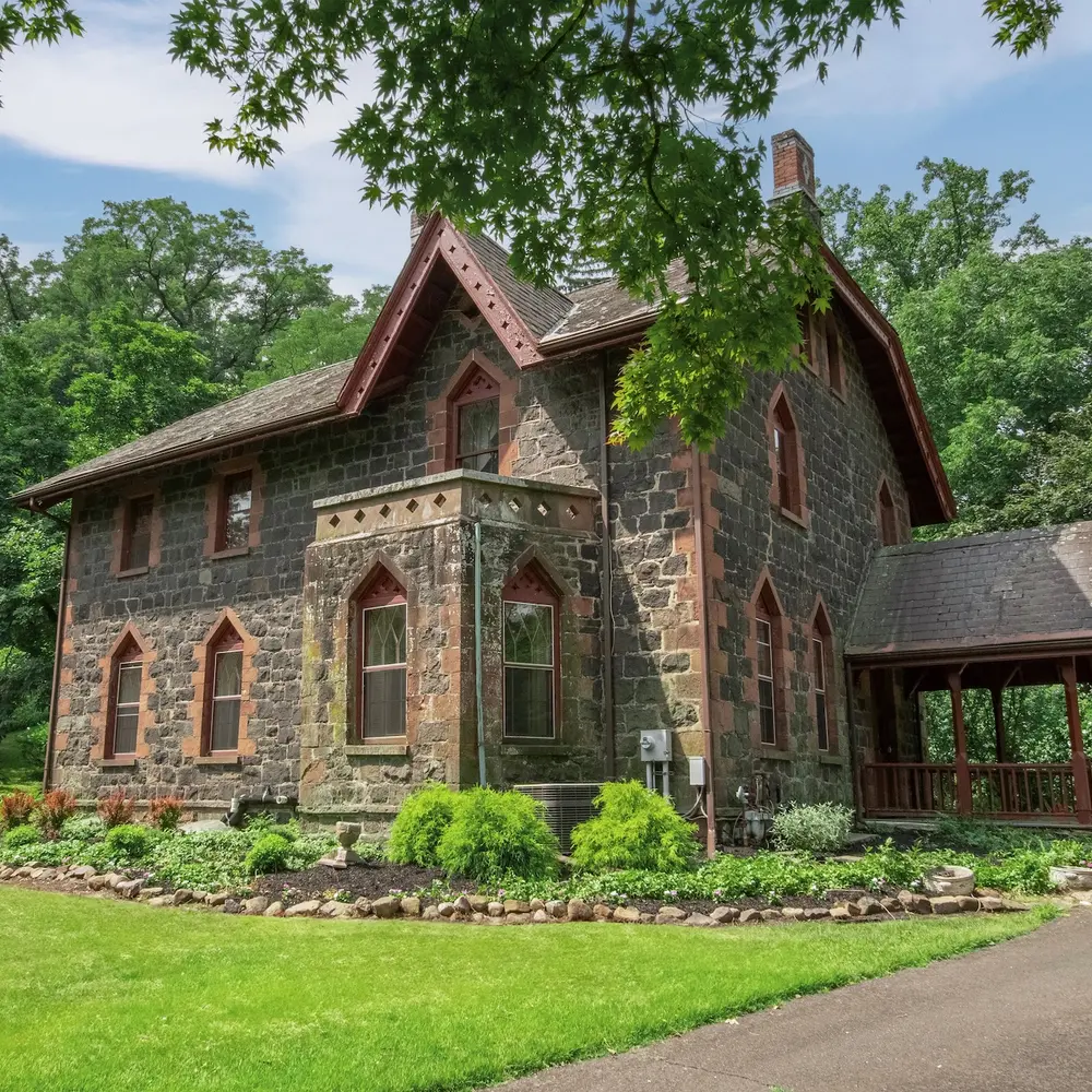 'Stonehurst' is a perfect name for this historic $2.5M Gothic Revival home in Rockland County