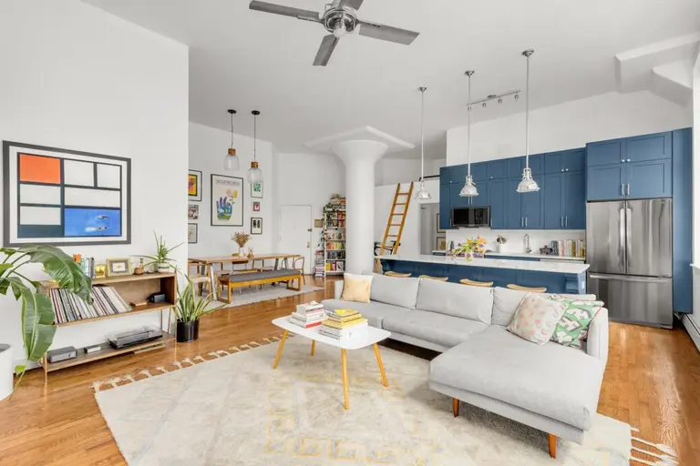 $1.5M Clinton Hill co-op is a modern home base in a classic loft space