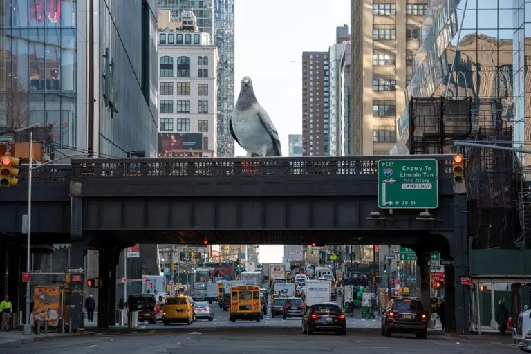 A colossal pigeon will soon perch above the High Line