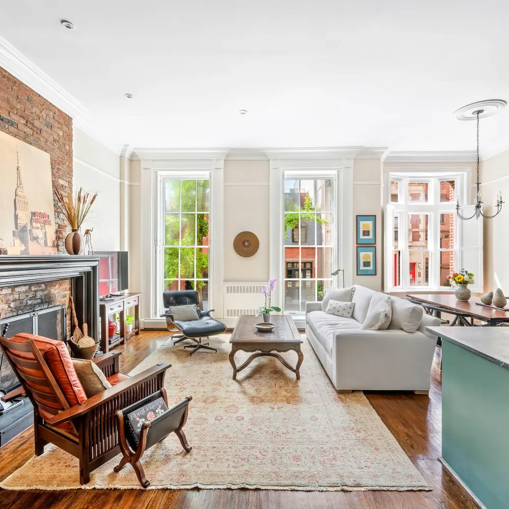 For $1.99M, this just-right co-op is on the parlor floor of a pretty Brooklyn Heights townhouse