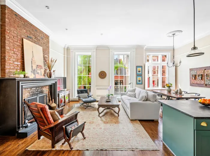 For $1.99M, this just-right co-op is on the parlor floor of a pretty Brooklyn Heights townhouse