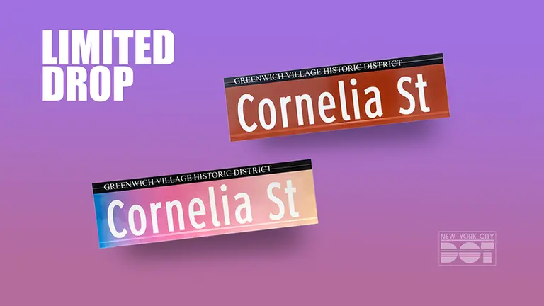 NYC is selling authentic ‘Cornelia Street’ signs