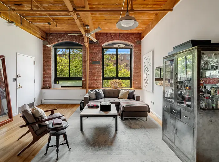 This $1.5M Ansonia Court co-op is an old-school classic loft in prime Park Slope