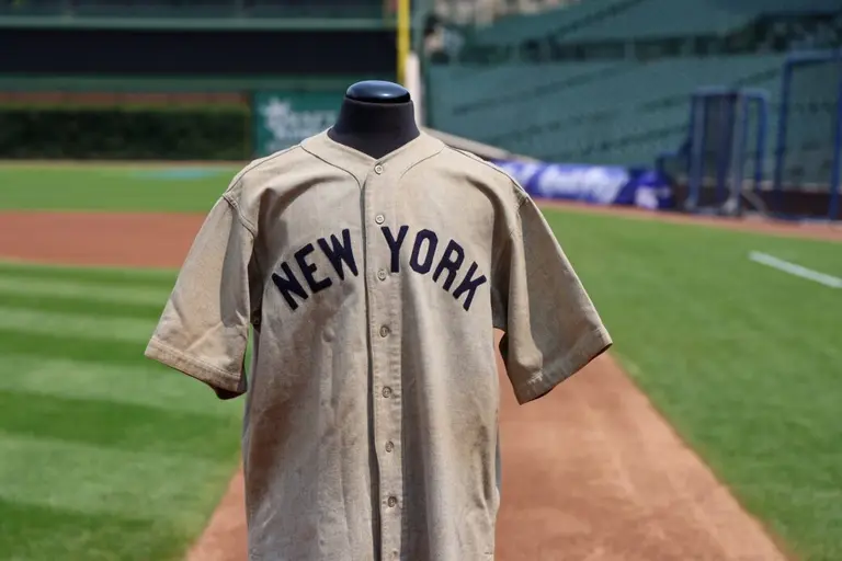 Babe Ruth’s ‘called-shot’ Yankees jersey sells for $24M at auction