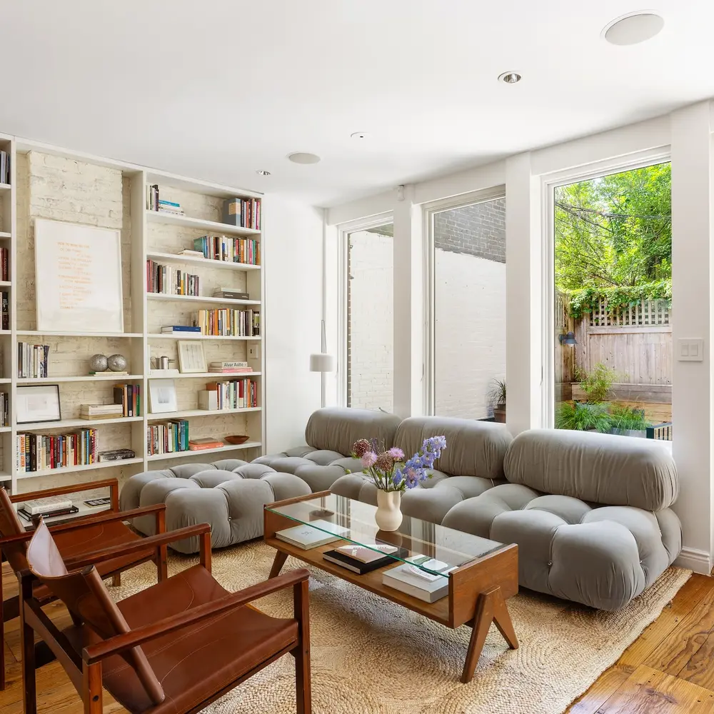 For $3.25M, this compact Boerum Hill townhouse goes beyond the condo alternative with three levels and a yard