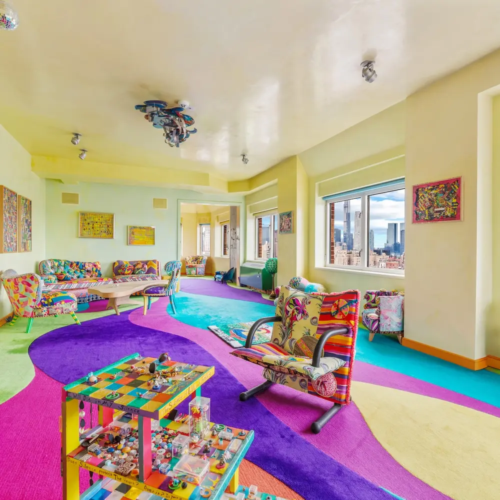 An artist's Upper East Side condo is a palace-sized riot of joyful color for $8.75M