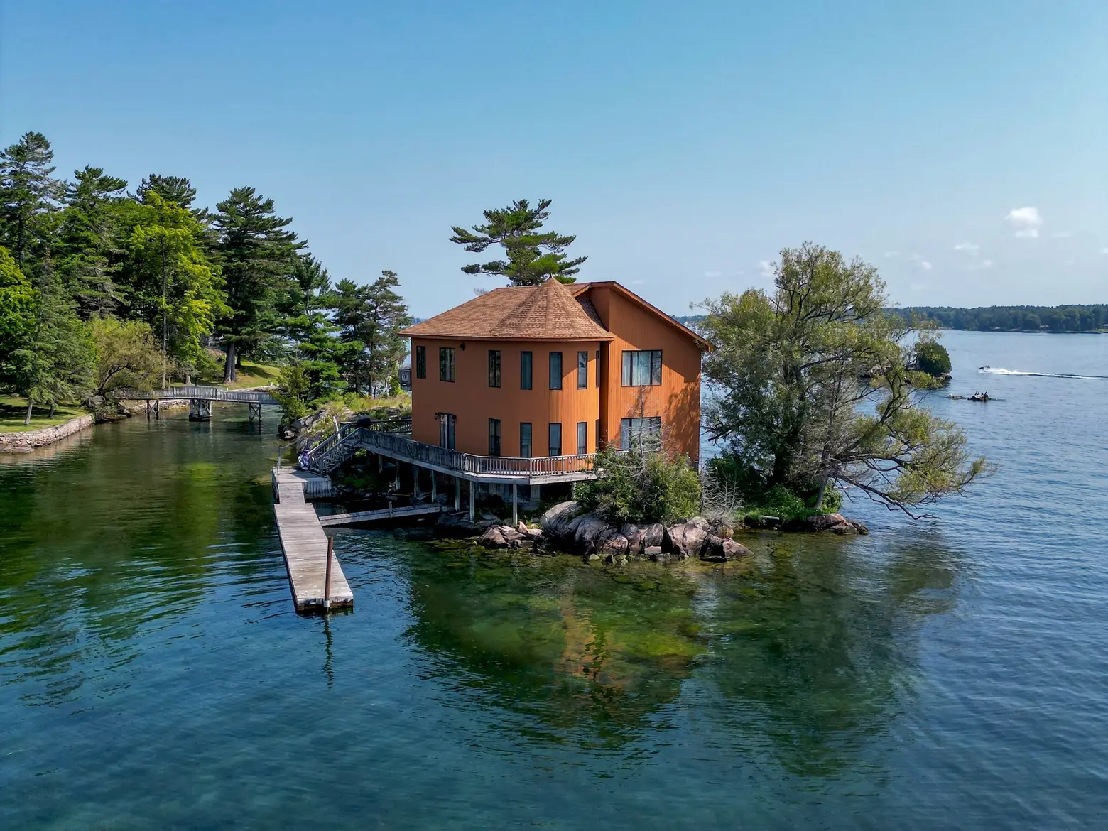 For $1.5M, get (way) off the grid in Gilded Age style on your own private island in Alexandria Bay