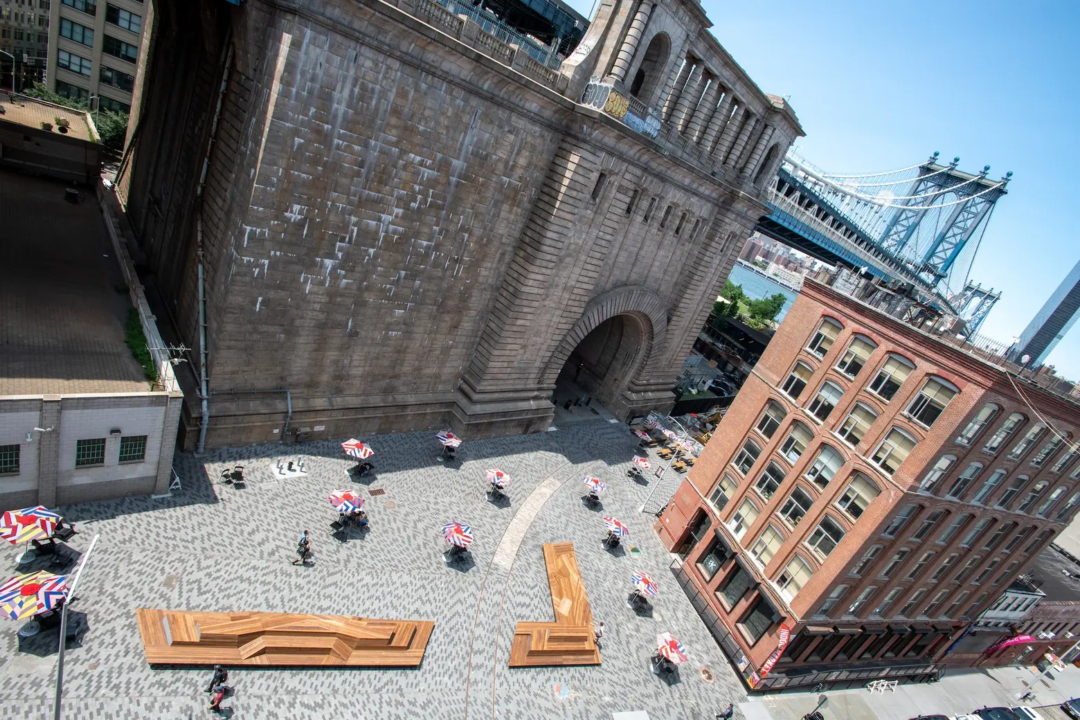 A bigger and better Pearl Street Triangle plaza opens in Dumbo