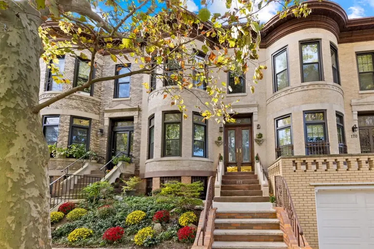 For $1.45M, this barrel-fronted Bay Ridge home offers three floors for living and lots of outdoor space