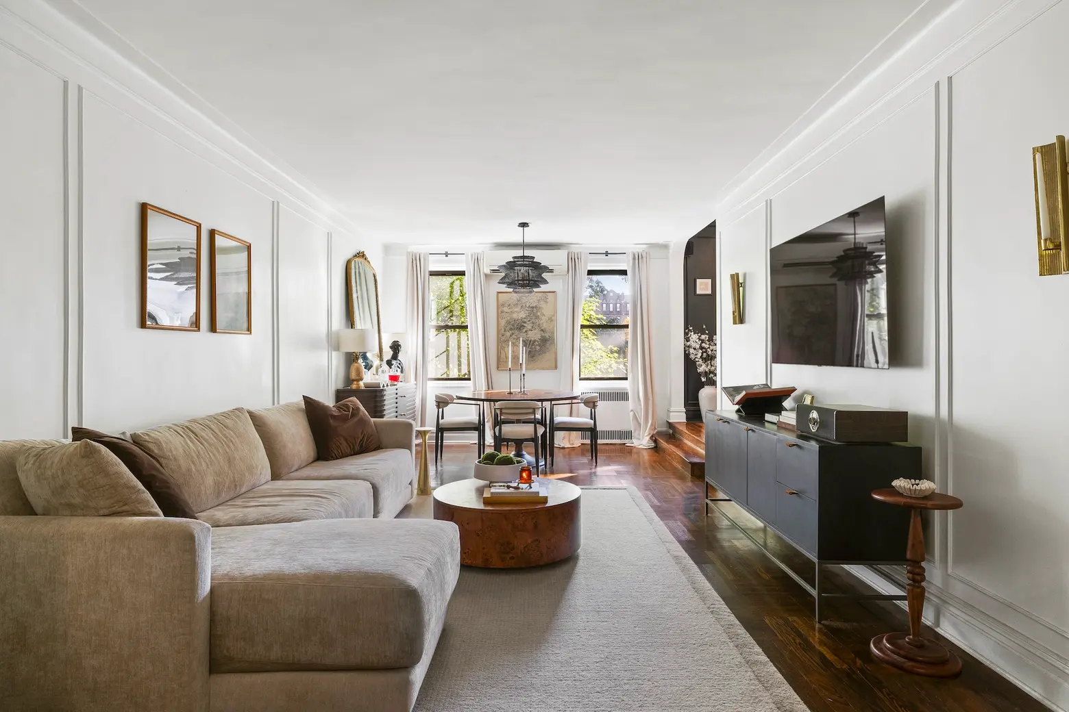 For $700K, this parkside Brooklyn co-op adds dramatic design details to classic pre-war bones