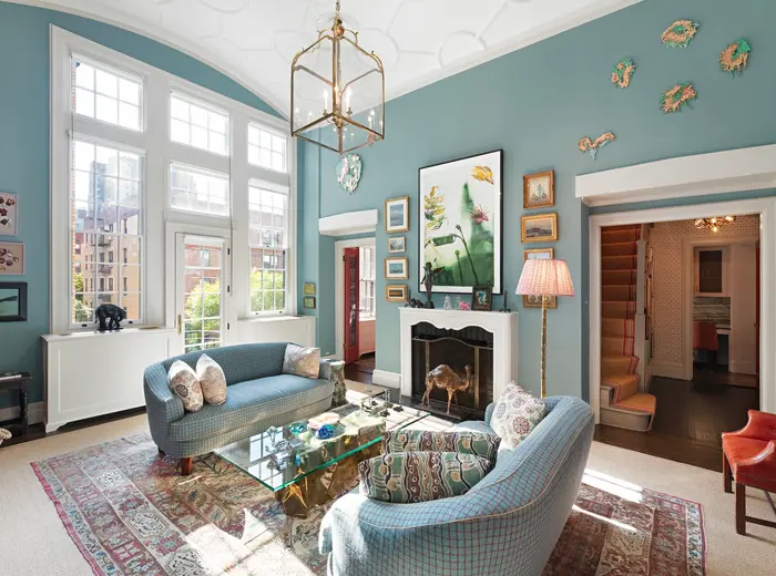 Color, texture, and pre-war details define this decorator's dream of a $4.85M Village co-op