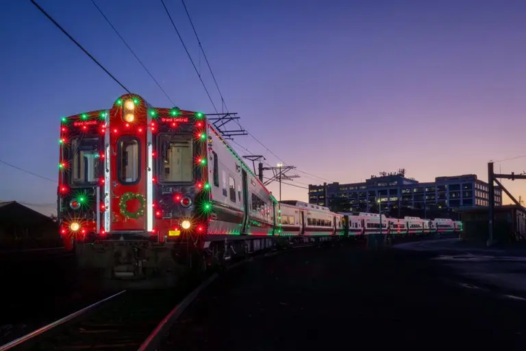 MTA rolls out first-ever festive ‘holiday train’ on Metro-North