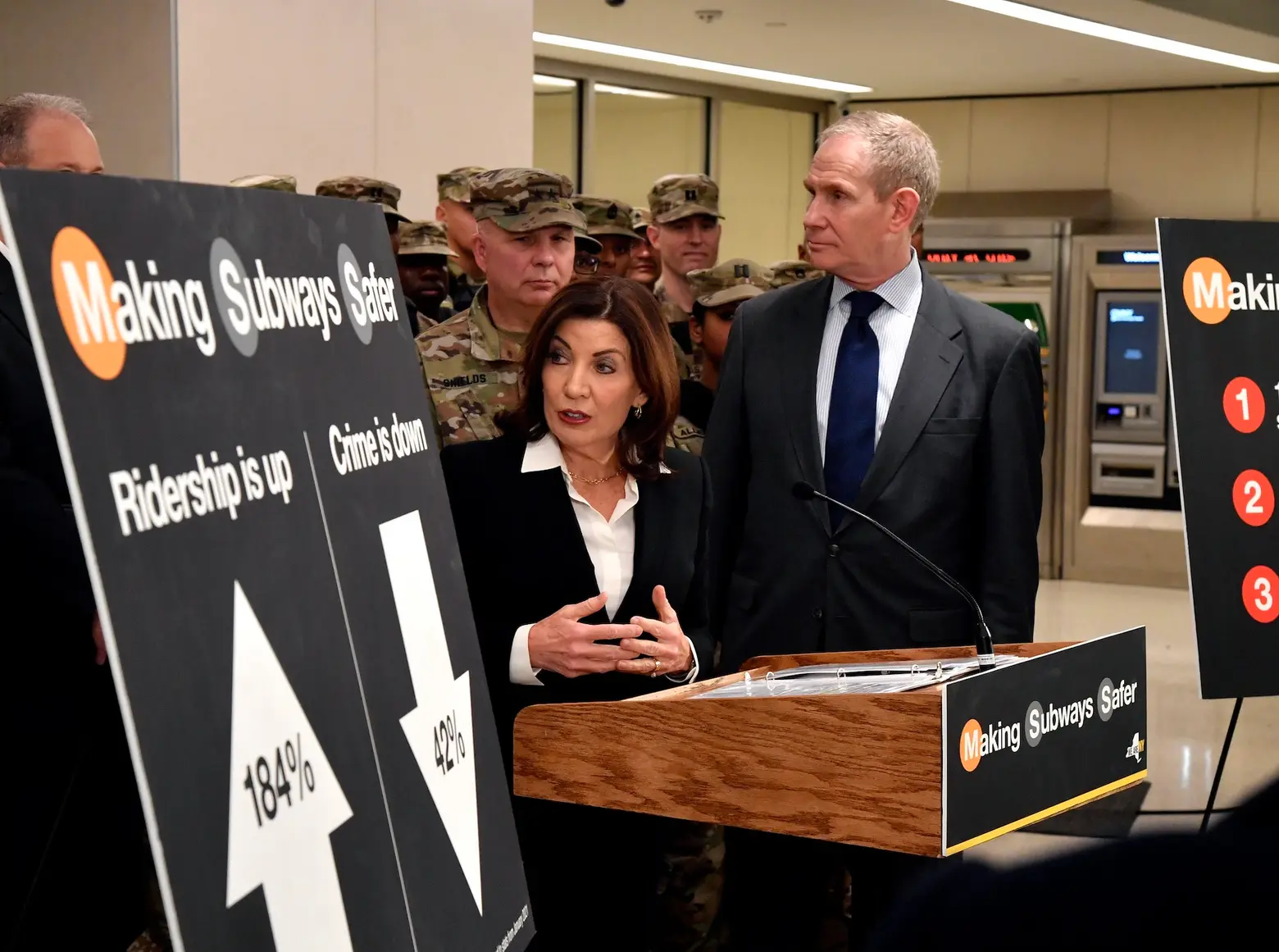 Hochul deploys 250 more National Guard troops to patrol NYC subway during holiday season