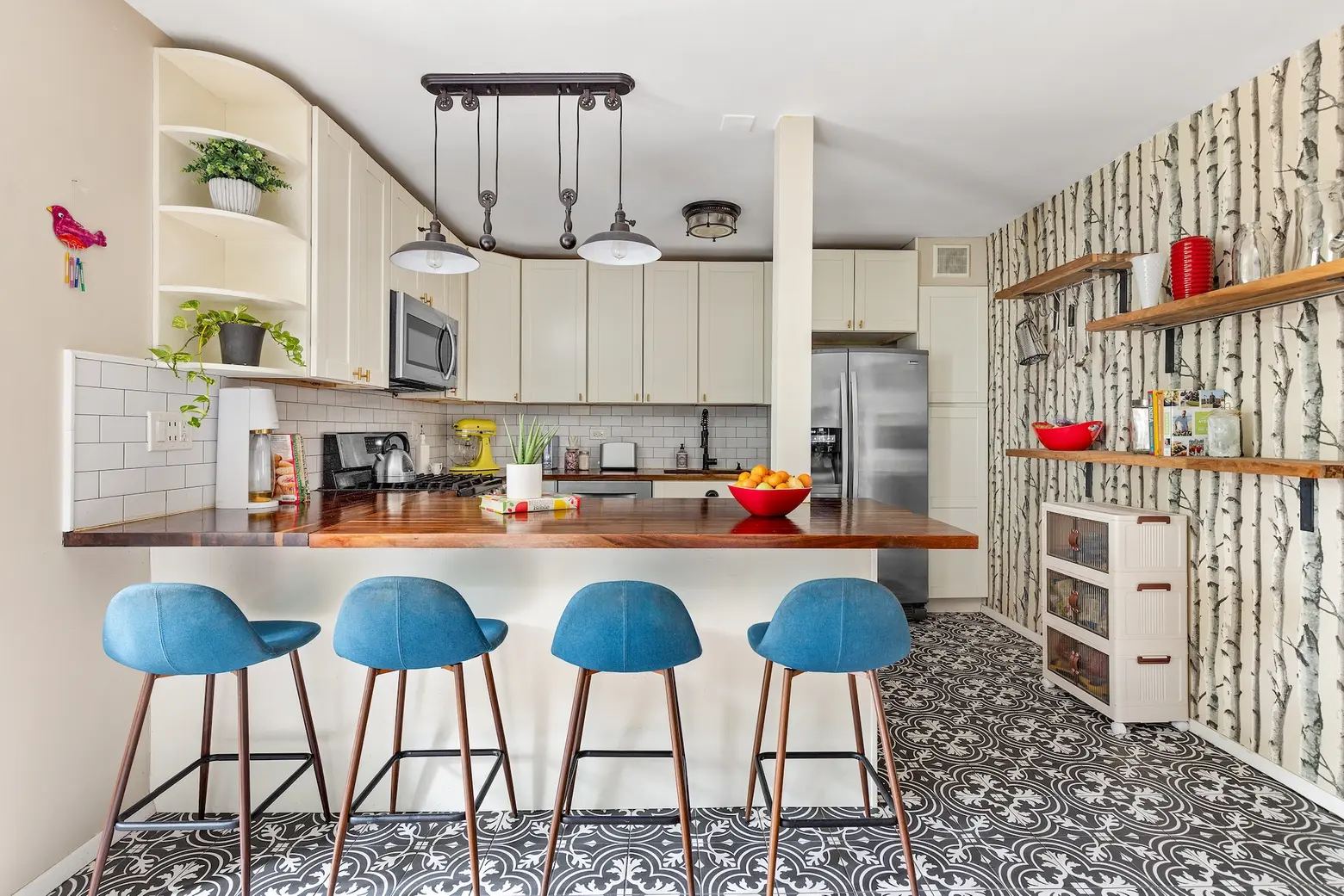 This colorful $575K co-op is New York City chic in the heart of Bay Ridge