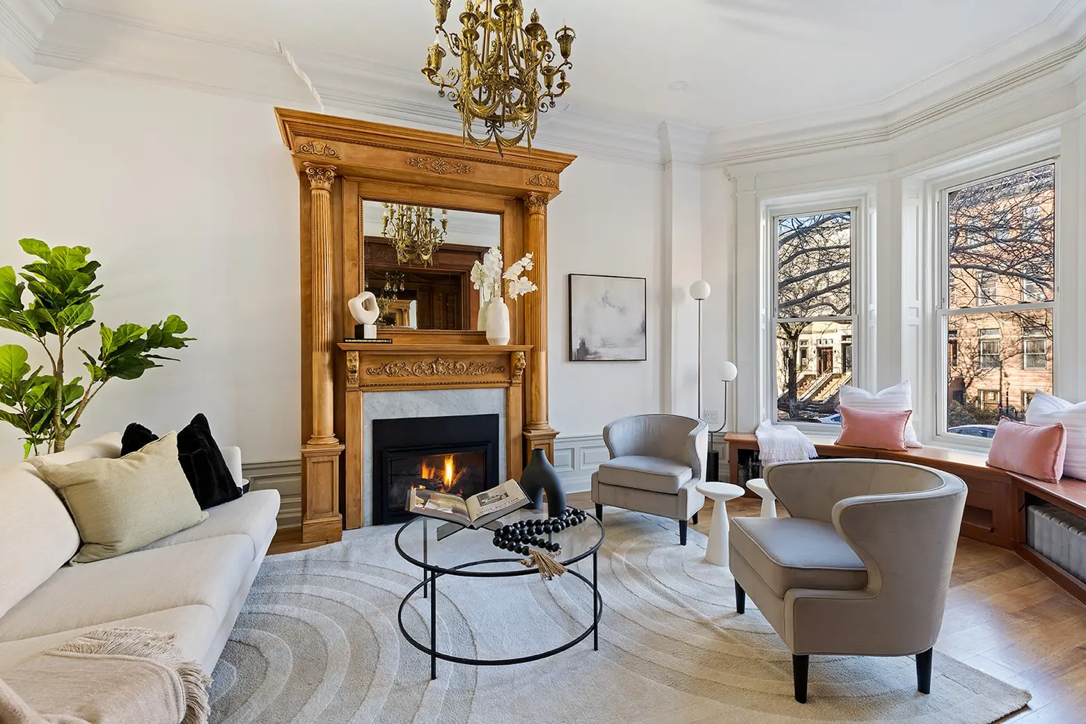 For $3.75M, this two-unit Crown Heights townhouse is filled with historic details and modern necessities