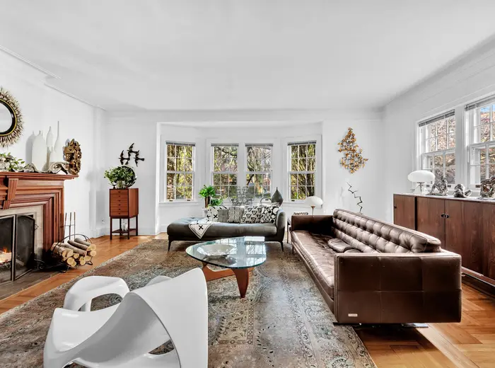 For $2.3M, this Georgian townhouse in Jackson Heights has Art Deco details, modern interiors, and a garage