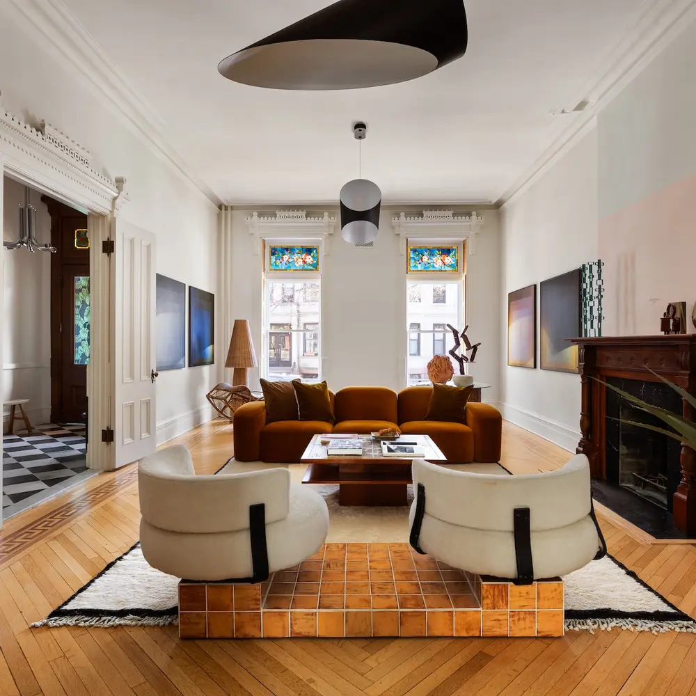 A renovation by MADE adds colorful style to a $13M Cobble Hill townhouse