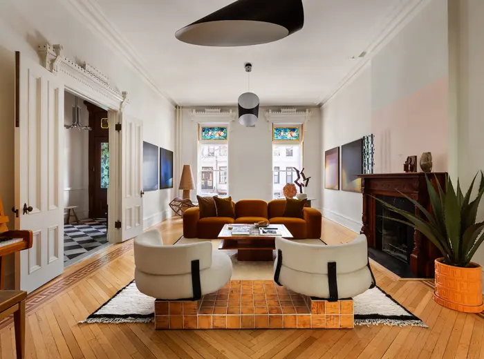 A renovation by MADE adds colorful style to a $13M Cobble Hill townhouse