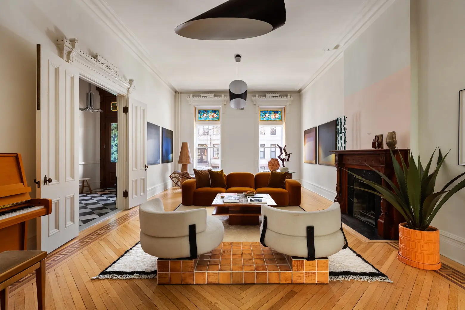 A renovation by MADE adds colorful style to a $13M Cobble Hill townhouse