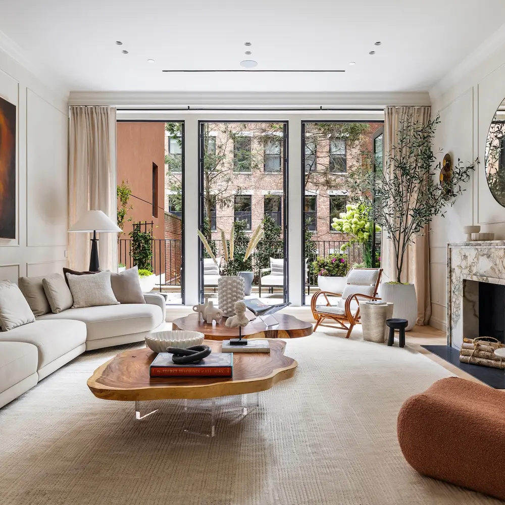 Behind a stately Village brownstone facade, a massive six-story mansion asks $35M