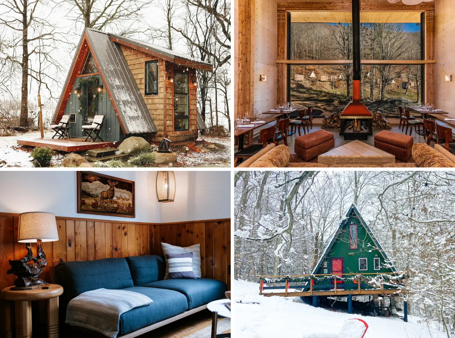 4 cozy winter cabin getaways in New York