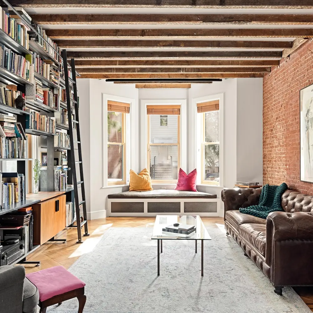 $4.9M brick townhouse offers rustic charm and outdoor space in the heart of Greenpoint